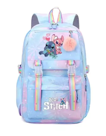 Ohana Means Family Stitch Back Pack Blue