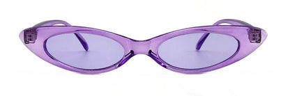 Personality retro wild sunglasses C3 transparent purple