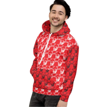 K-Blitz 'Toxic Love' Unisex Hoodie (red) 3XL