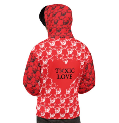 K-Blitz 'Toxic Love' Unisex Hoodie (red) 3XL