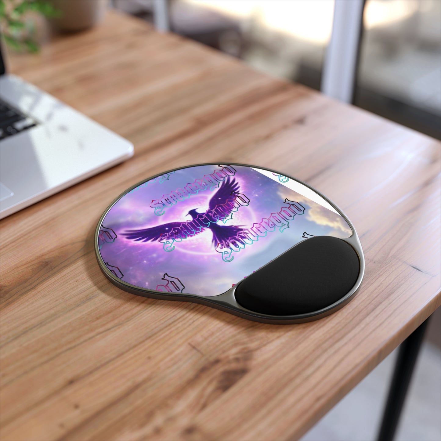 Sauce God Mouse Pad With Wrist Rest Foot 10.15" × 9.17"