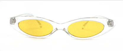 Personality retro wild sunglasses C6 transparent yellow