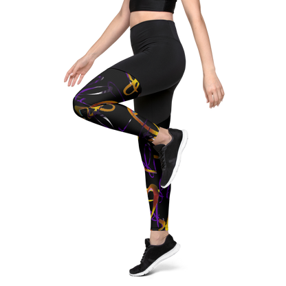 2 Fly 2 Sporty Butt Lifting Leggings with Compression Fabric and High-Waisted Design