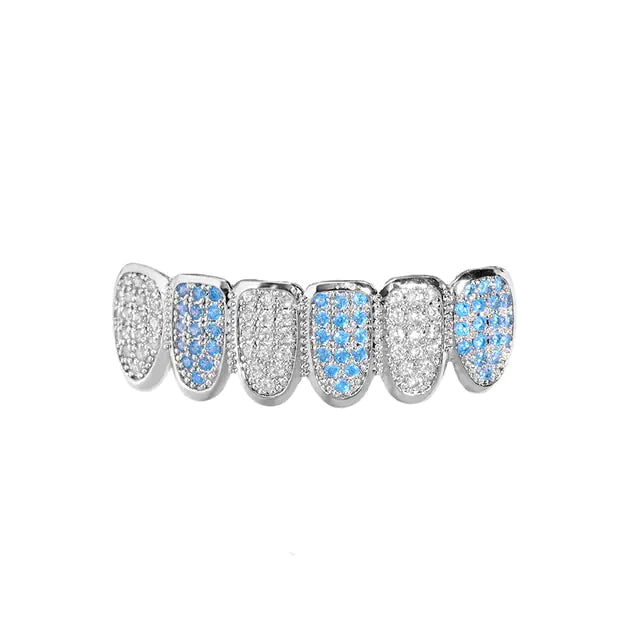 Crystal Zircon Teeth Grillz