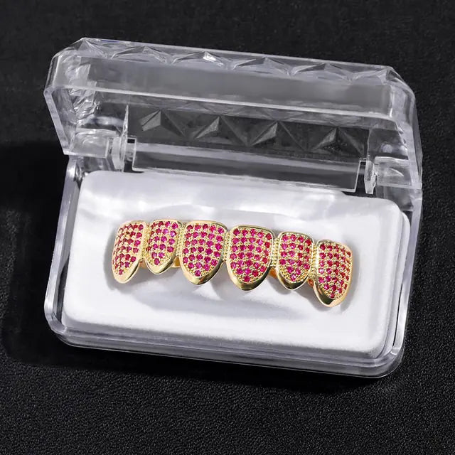 Crystal Zircon Teeth Grillz Top GDRR