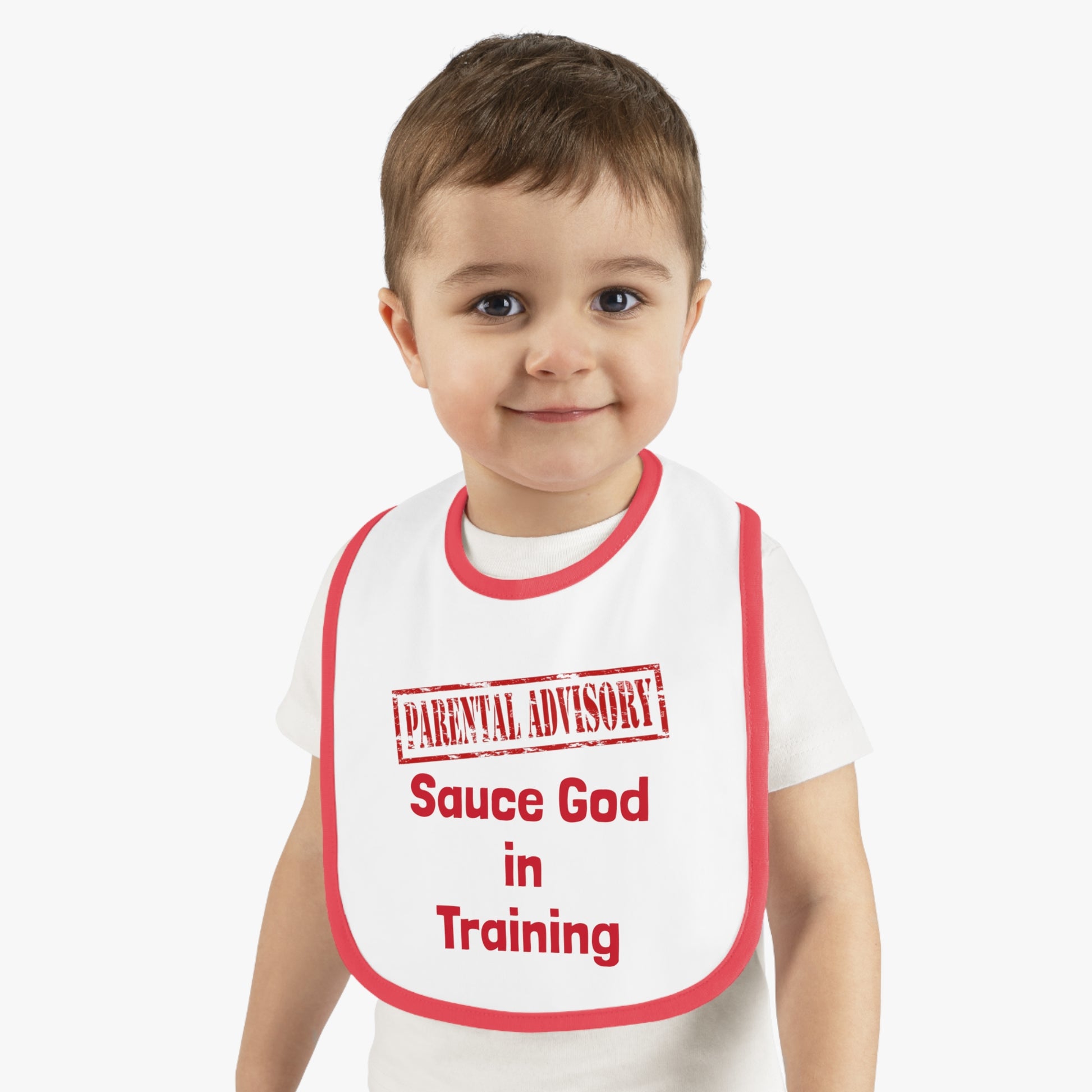 Bib Parental Advisory Jersey White Red One size