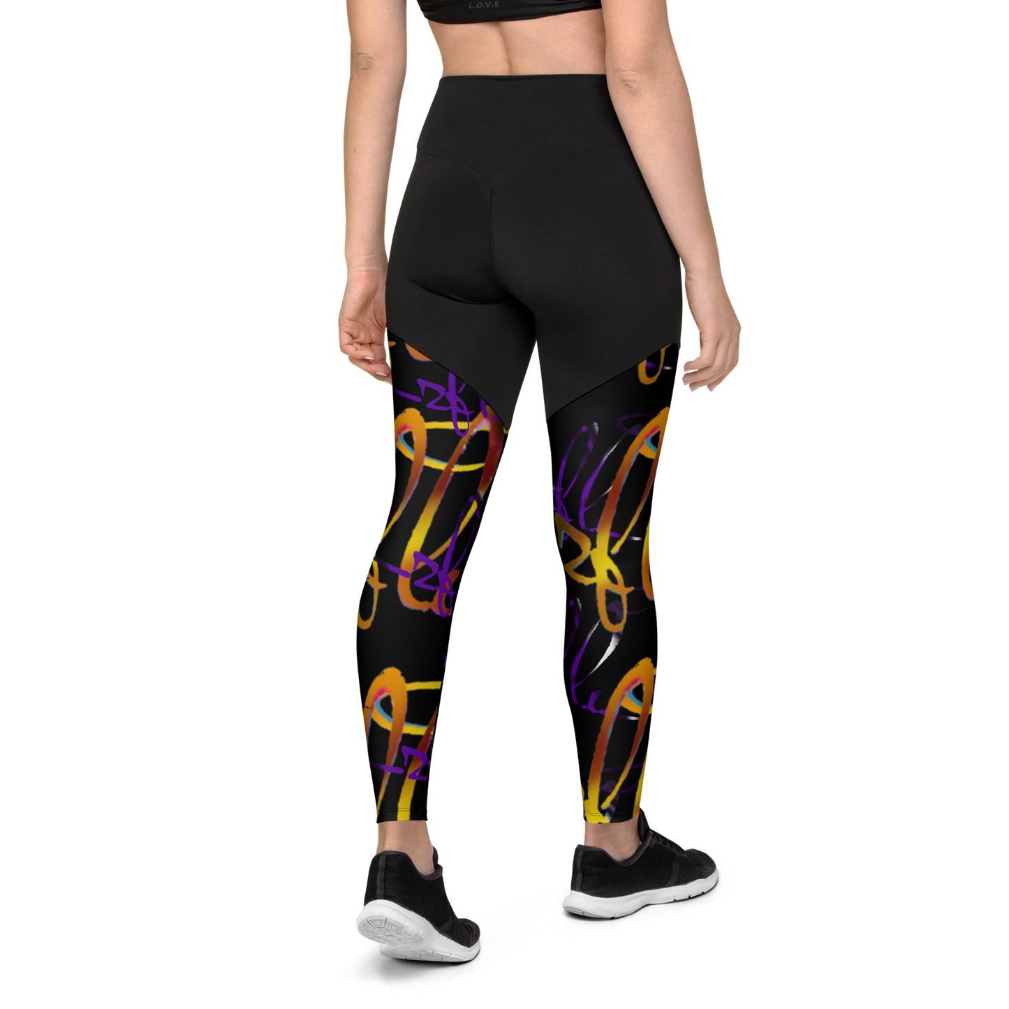 2 Fly 2 Sporty Butt Lifting Leggings with Compression Fabric and High-Waisted Design