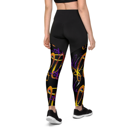 2 Fly 2 Sporty Butt Lifting Leggings with Compression Fabric and High-Waisted Design