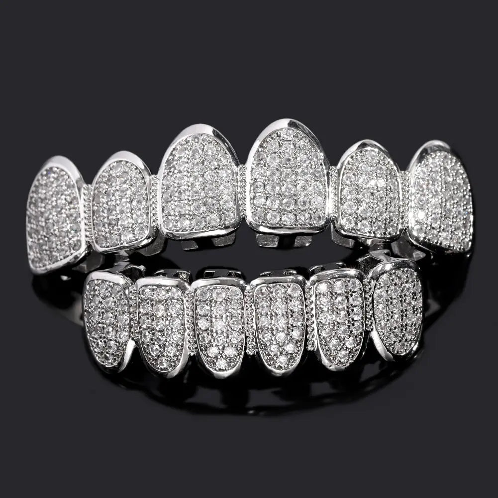 Crystal Zircon Teeth Grillz