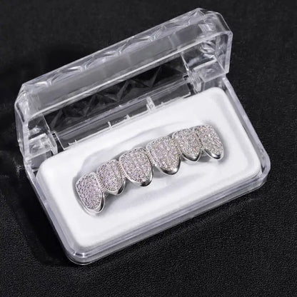 Crystal Zircon Teeth Grillz Top SL