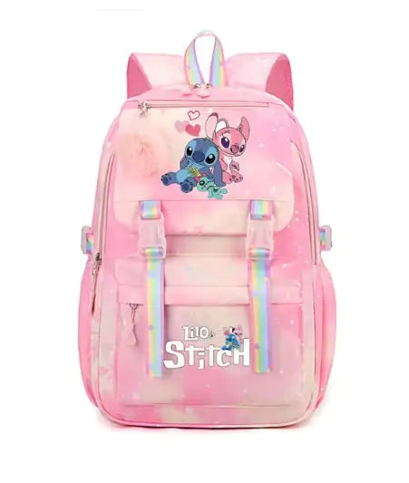 Ohana Means Family Stitch Back Pack Peach