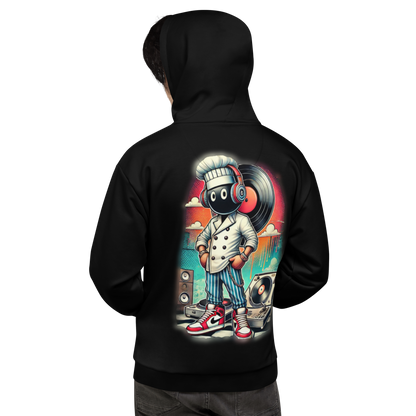 2 Fly Unisex Hoodie in Vibrant Print – Cozy Recycled Polyester with Brushed Fleece Interior