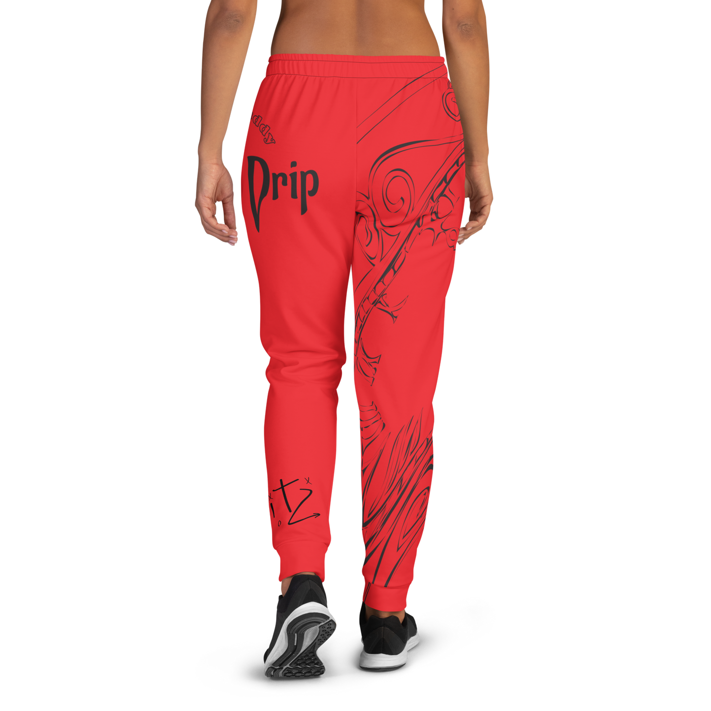 GDGD Women's Red Joggers – Soft Stretchy Fabric for Comfort and Flexibility in Activewear 3XL