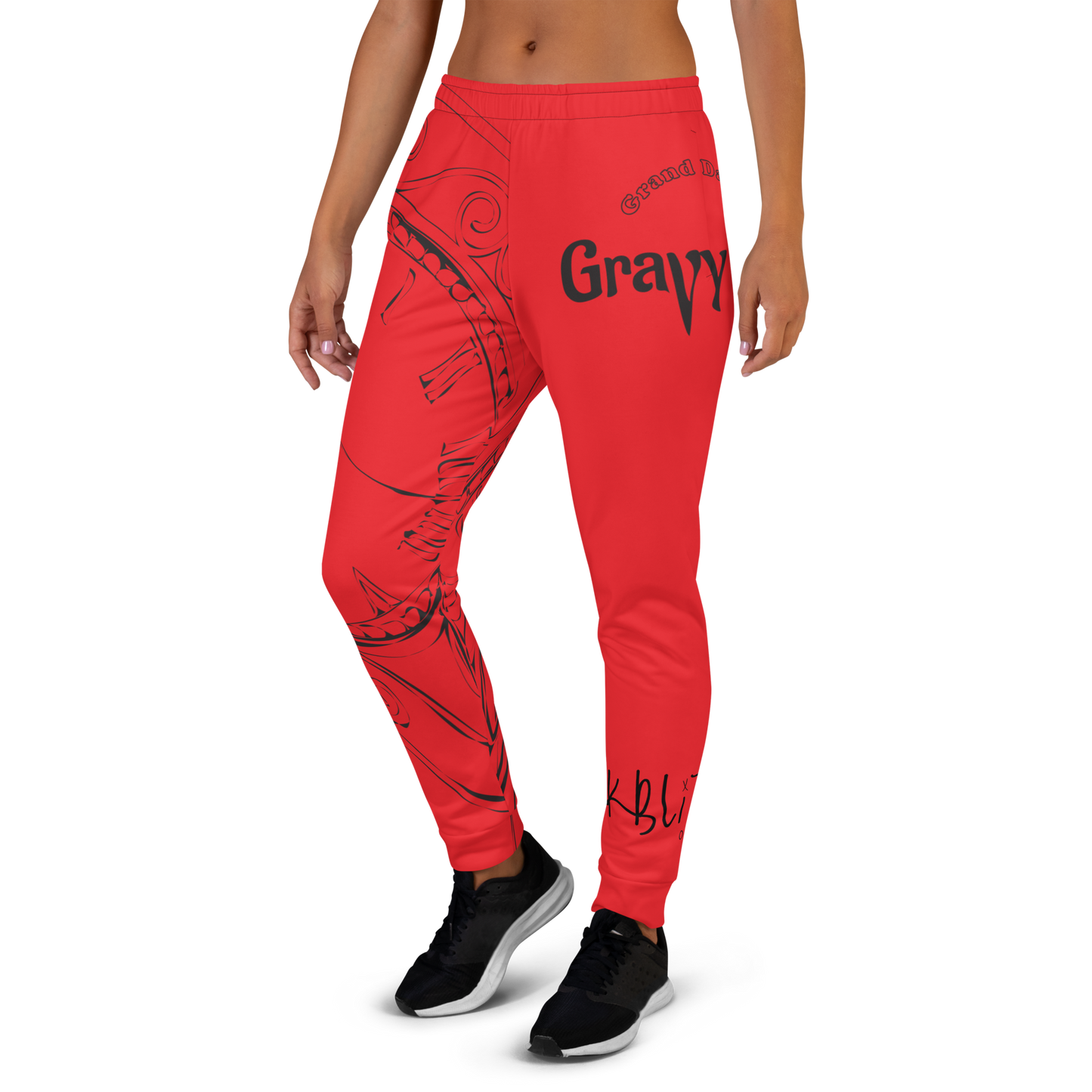 GDGD Women's Red Joggers – Soft Stretchy Fabric for Comfort and Flexibility in Activewear 3XL