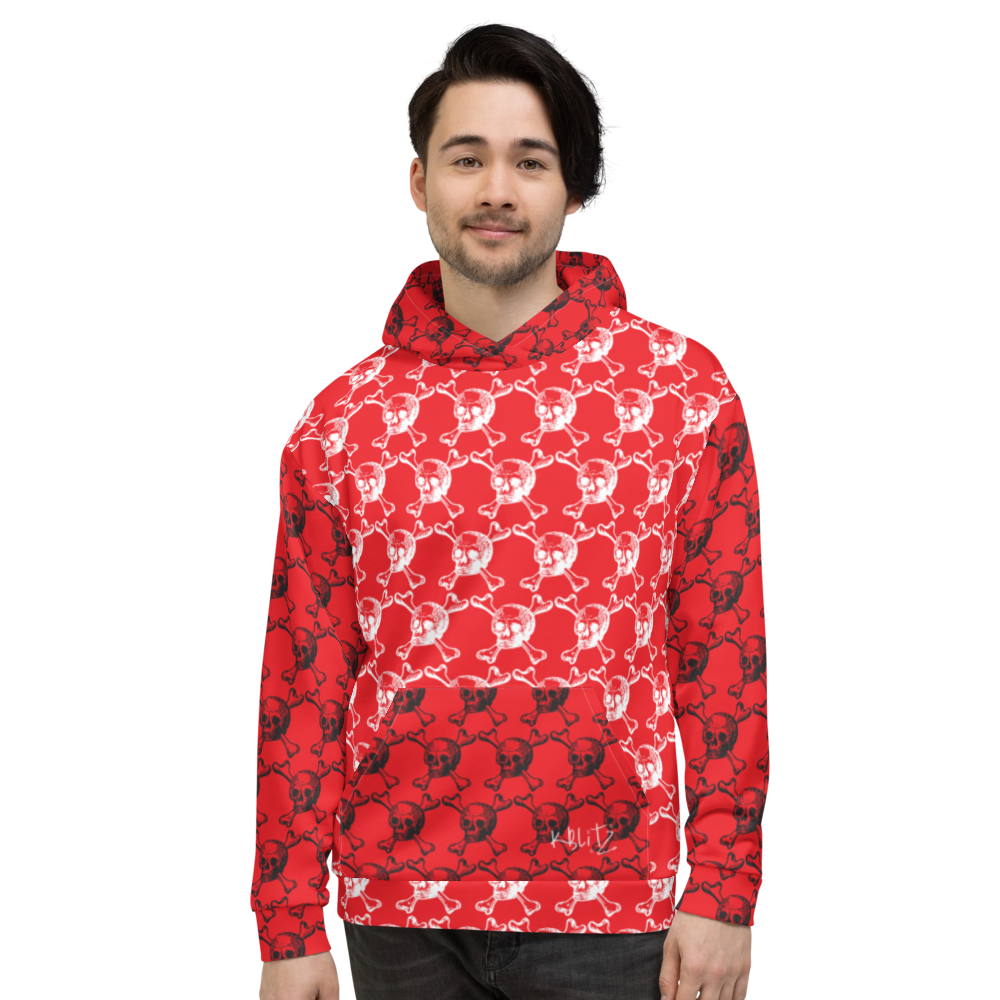 K-Blitz 'Toxic Love' Unisex Hoodie (red) 3XL