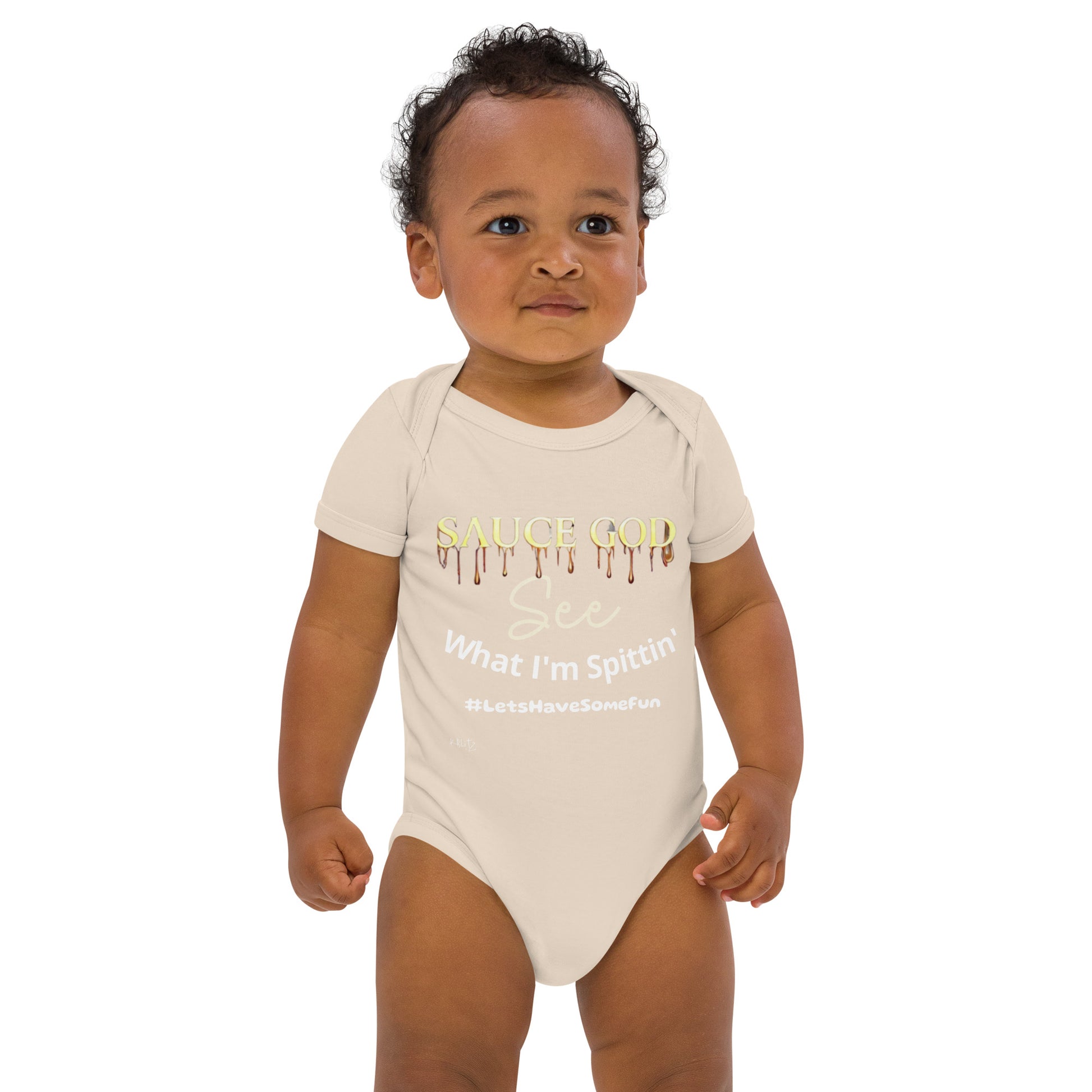 Spitting Sauce Sauce God baby bodysuit Organic Natural