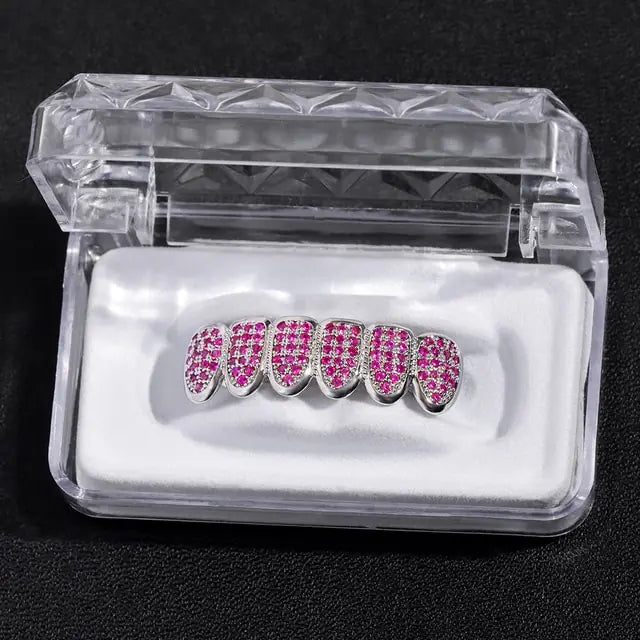 Crystal Zircon Teeth Grillz