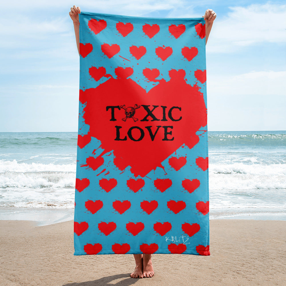 Toxic Love Towel - Stylish, High-Quality Beach Towel for Trendy Summer Vibes Default Title