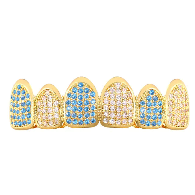 Crystal Zircon Teeth Grillz